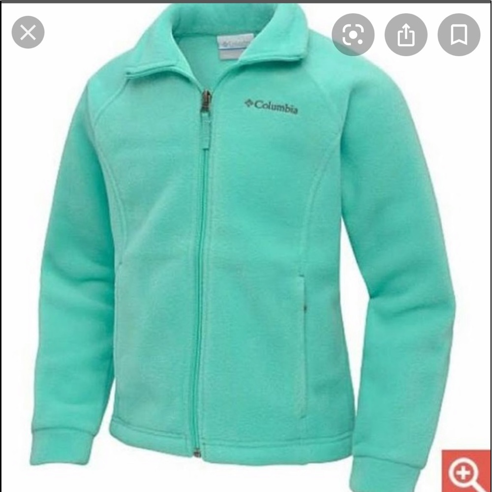 Columbia girls fleece zip up jacket - Picture 1 of 7